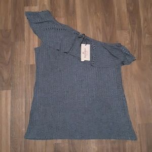NEW! JUICY COUTURE ONE SHOULDER  TOP SZ M